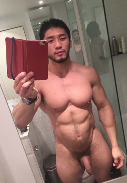 asian oriental pelado banheiro self dick