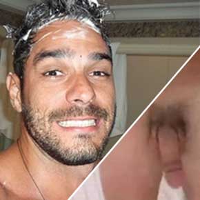 BBB14 - Diego Grossi pelado durante banho