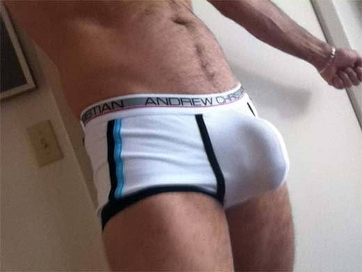 bulge gay monster white underwear asshole