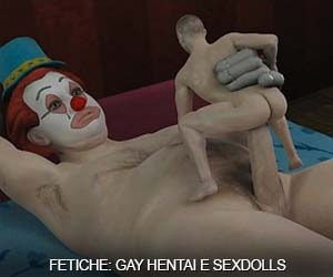Palhaço gigante fode o cu do homem - Anime Gay