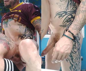 Amador: Tatuado roludo embraza piroca bare no amigo