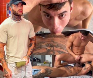 Marmanjo cu fechadinho se arromba na pica do tatuado