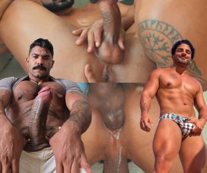 Homens do Rio caldo de porra descendo do cu