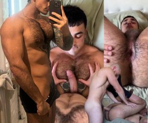 Peitudão peludo cu arregaçado na vara do nerd