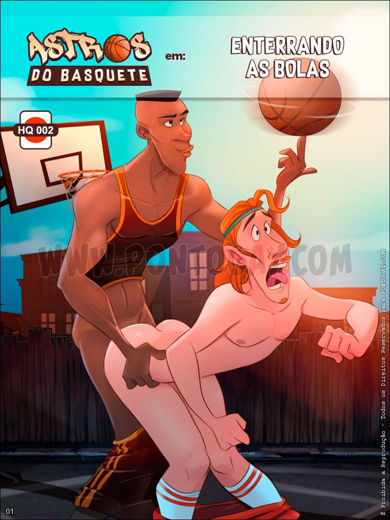 HQ Gay cartoon Enterrando as bolas 1