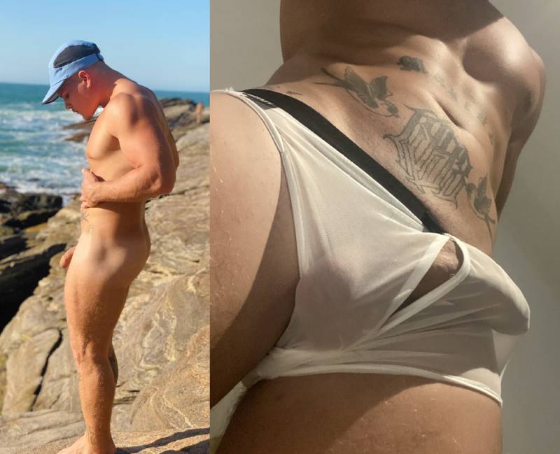 homem pelado praia de nudismo hetero curioso