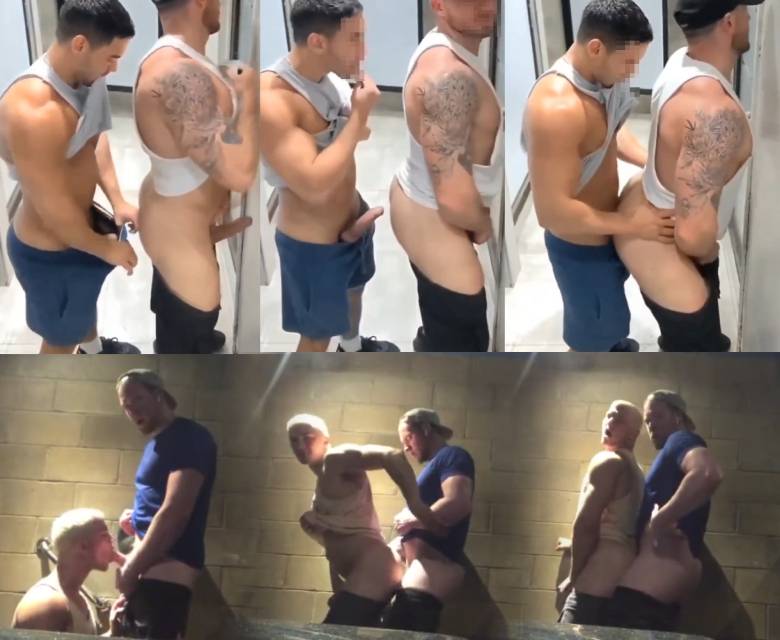 muscle, gym, friends, sex, public, amateur