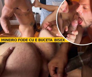 Negão Mineiro come maridão corno e a esposa safada