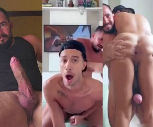 Tromba inchada deixa cuzinho frouxo frouxo